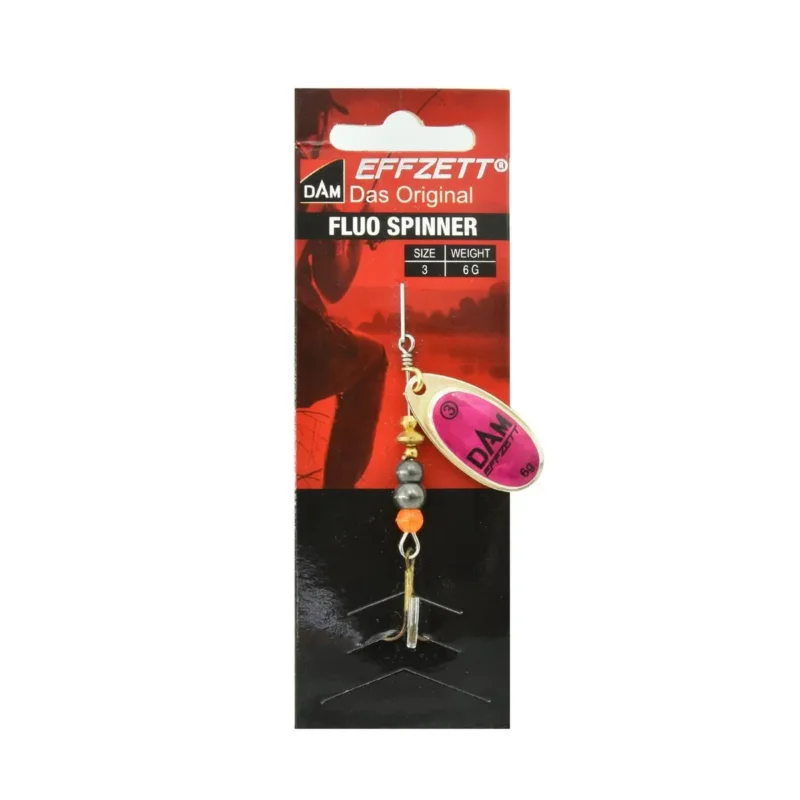 Taniej Błystka obrotowa Effzett Fluo Spinner 3 6g magenta prisma