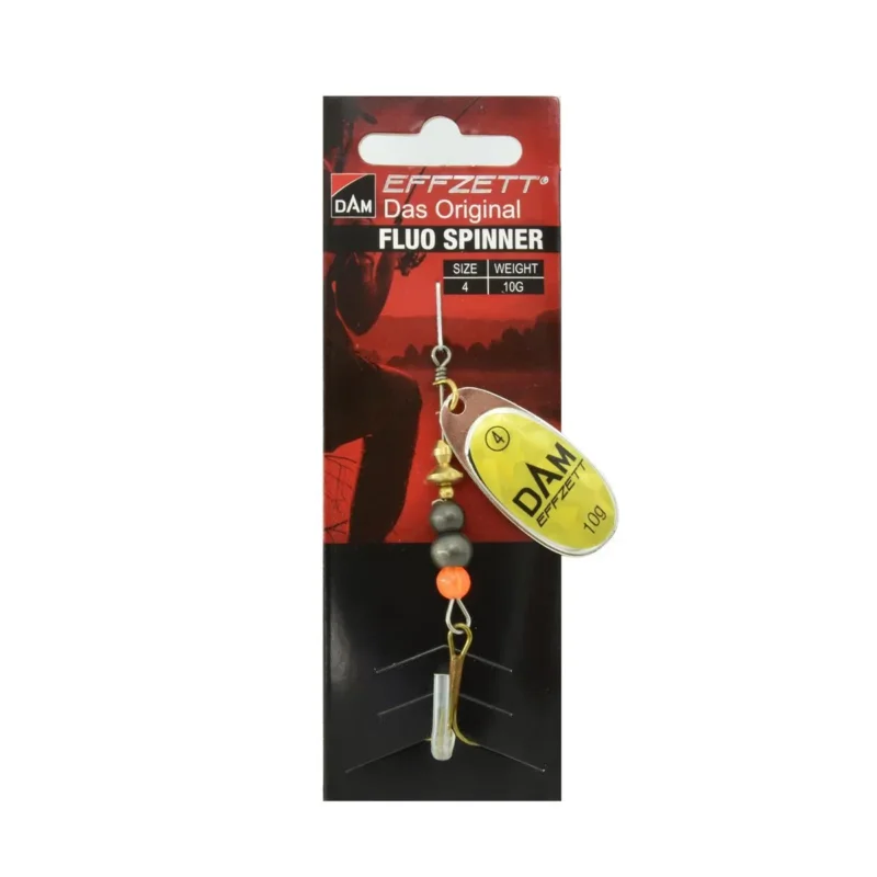 Cena promocyjna Błystka obrotowa Effzett Fluo Spinner 4 10g gold prisma