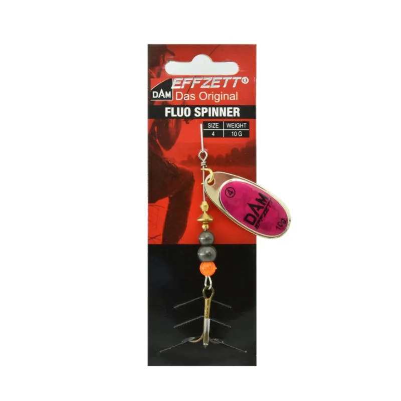 Cena promocyjna Błystka obrotowa Effzett Fluo Spinner 4 10g magenta prisma