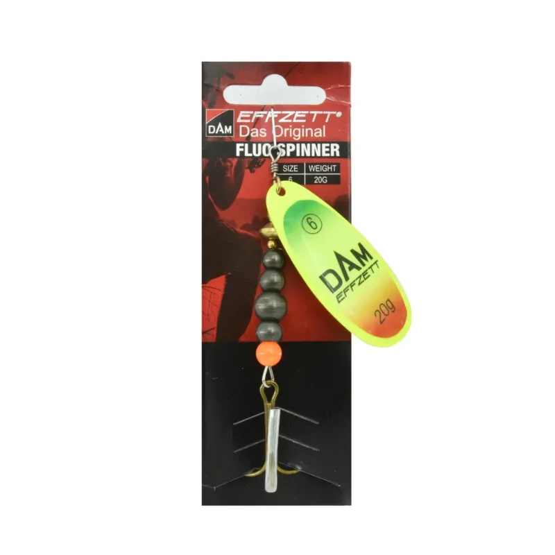 Darmowy zwrot Błystka obrotowa Effzett Fluo Spinner 6 20g trio