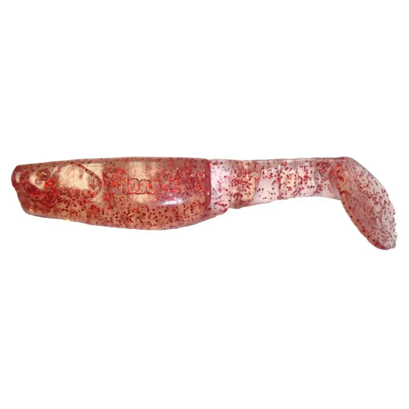 Wyjątkowa oferta Ripper, kopyto Mann's 9cm RFCL przezroczysty / czerwony brokat