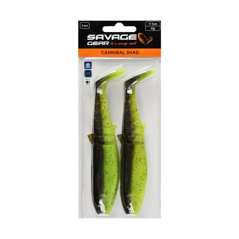Przynęta kopyto Cannibal Shad Savage Gear 17.5cm Ch.Pumpkin 2 sztuki Szybka dostawa