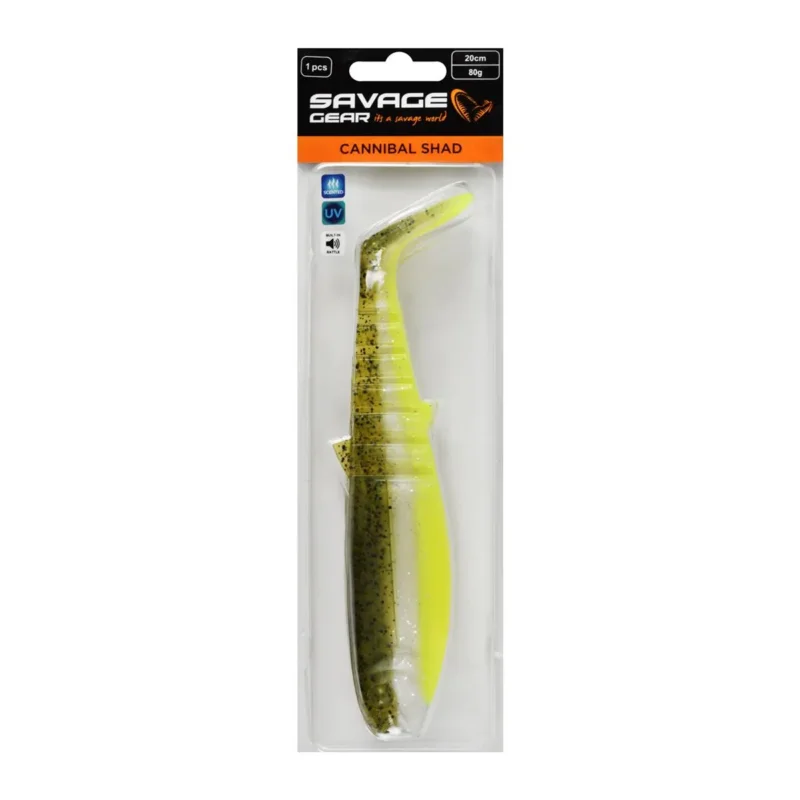 Nowość Przynęta kopyto Cannibal Shad Savage Gear 20cm G.P.Yellow