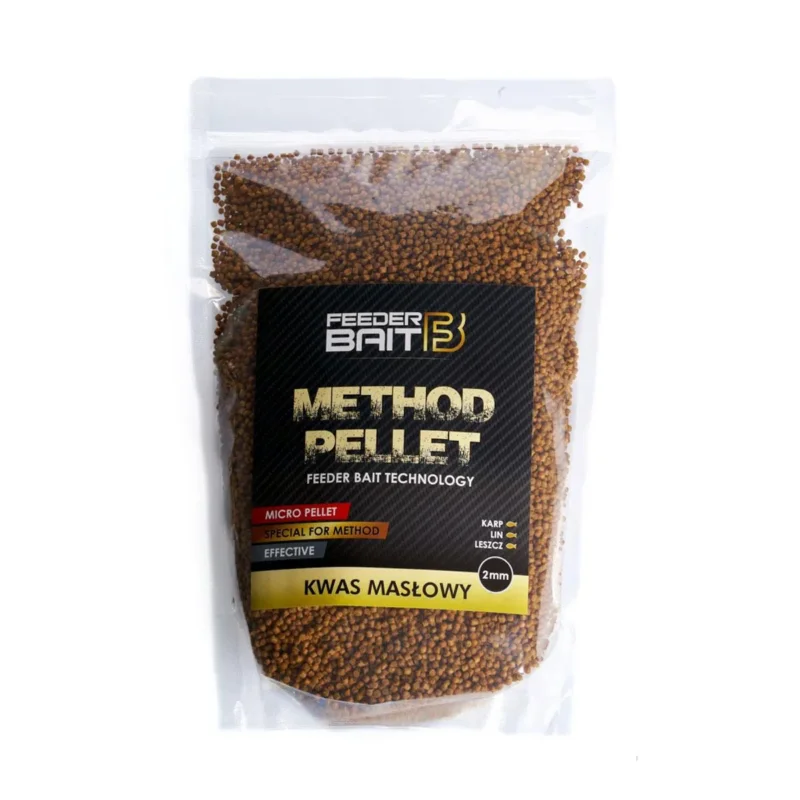 Pellet Micro Kwas Masłowy Feeder Bait 2mm 800g Dostępne od ręki