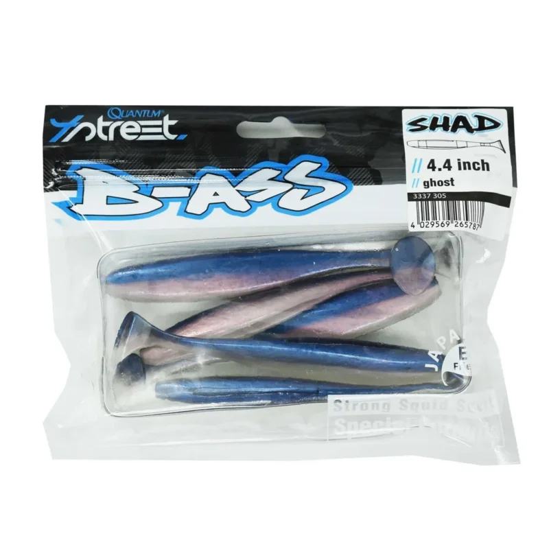 Przynęta ripper 4 Street B-Ass Shad 11cm / 5 sztuk ghost Wysoka jakość