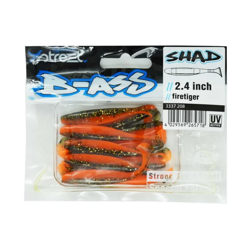 Przynęta ripper 4 Street B-Ass Shad 6.1cm / 10 sztuk firetiger Nowość