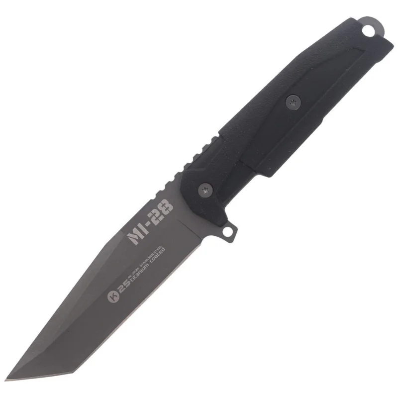 K25 MI-28 Black Rubber, Titanium Coated knife (32391) Ekspresowa dostawa