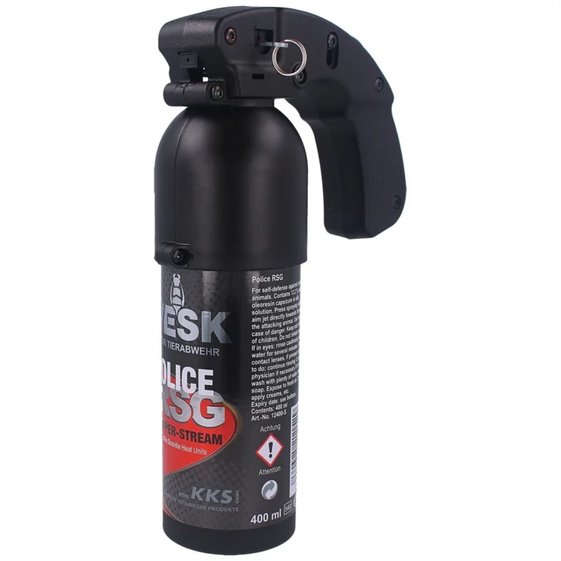 Gaz pieprzowy KKS VESK RSG Police 2mln SHU, Stream 400ml (12400-S) Wysoka jakość