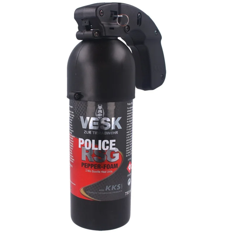 Gaz pieprzowy KKS VESK RSG Police Foam 2mln SHU, Stream 750ml (12750-F) Ograniczona ilość