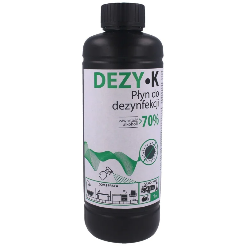 Płyn do dezynfekcji rąk, powierzchni KTJ DEZY-K 70%, 1L Niska cena