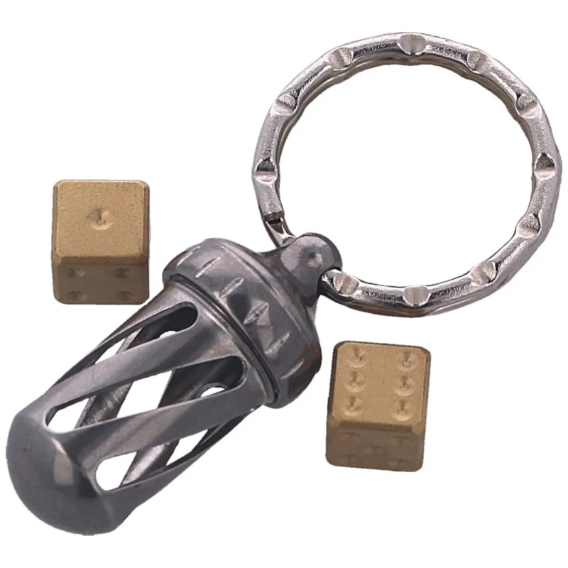Niska cena Brelok z kośćmi Lionsteel Acorn Dice, Brass (DD OT)