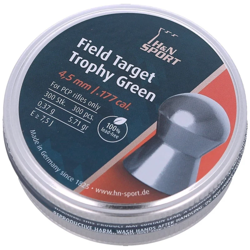 H&N Field Target Trophy Green 4.5mm shotgun shell, 300pcs (92664500013/300) Bestseller