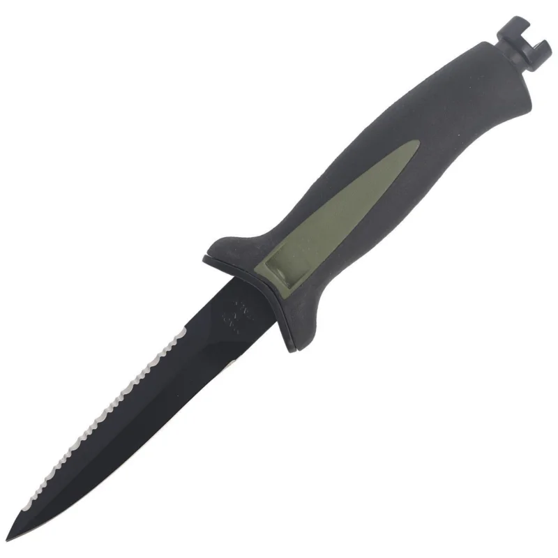 Nóż nurkowy MAC Aquatys 11 2 Green-Black PP-TPE, Black Idroglider W 1.4060 Tylko dziś