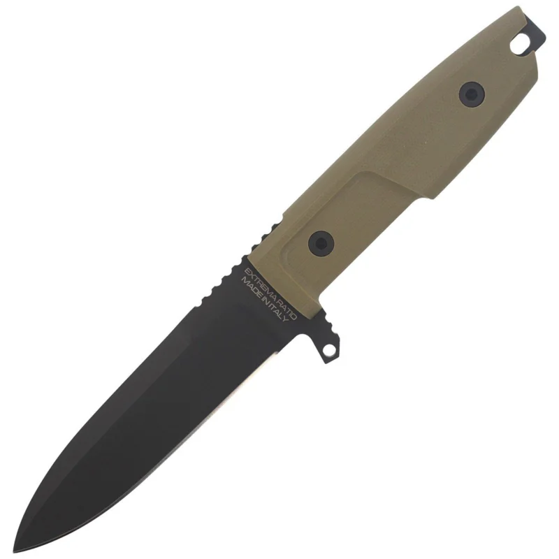 Tani Nóż Extrema Ratio E.C.M. Cobra Green G10, DLC N690 (04.1000.0095/BLK)