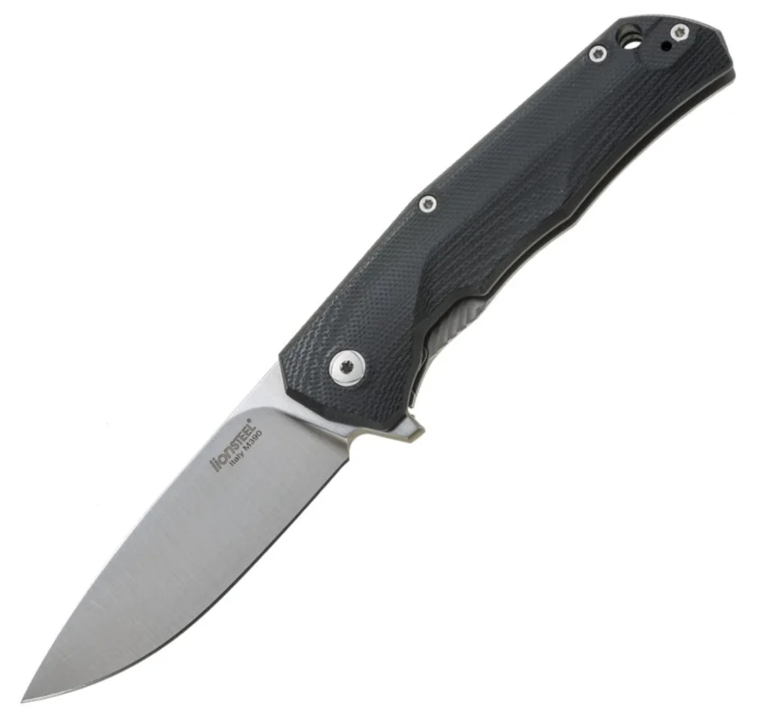LionSteel T.R.E. G10 Black / Stone Washed Blade (TRE GBK) Tani