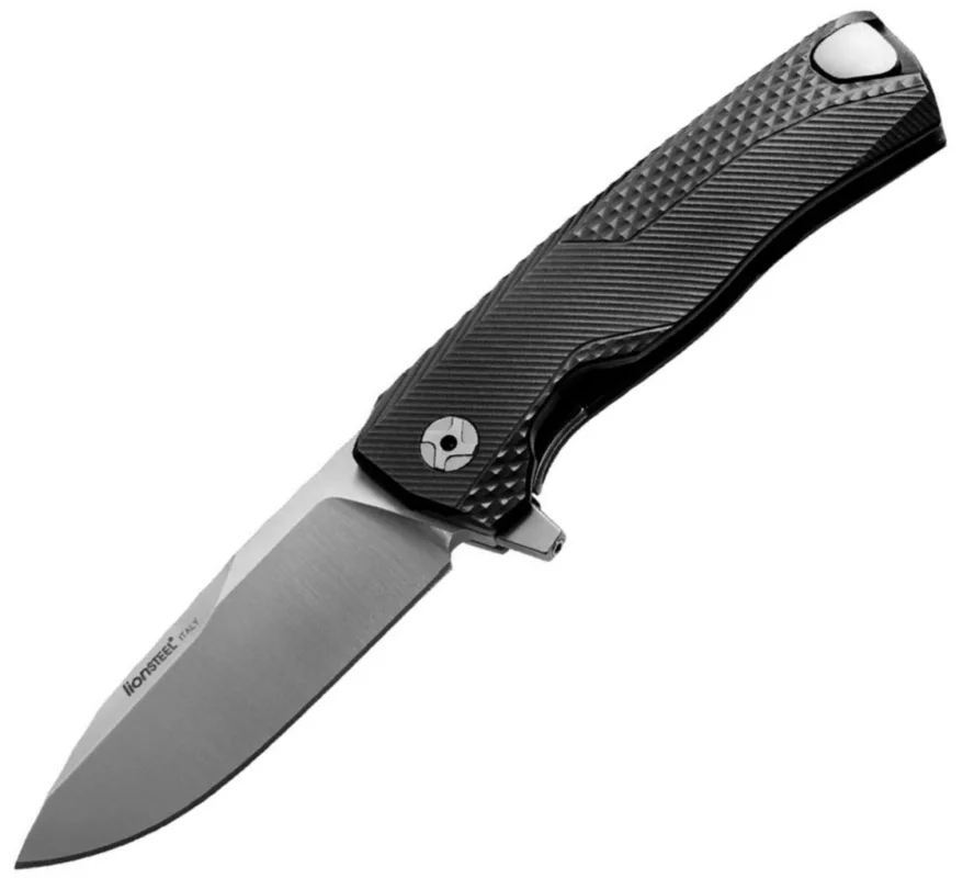 Rabat Nóż składany LionSteel ROK Black Aluminium, Satin M390 by Molletta (ROK A BS)