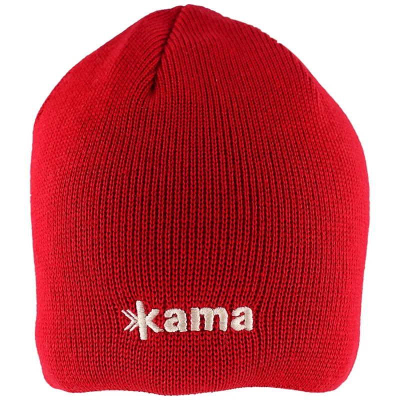 Tylko do końca tygodnia Kama Knitted 100% Merino Wool Gore-Tex Cap / Polycolon Beanie, Red (AG12-104)