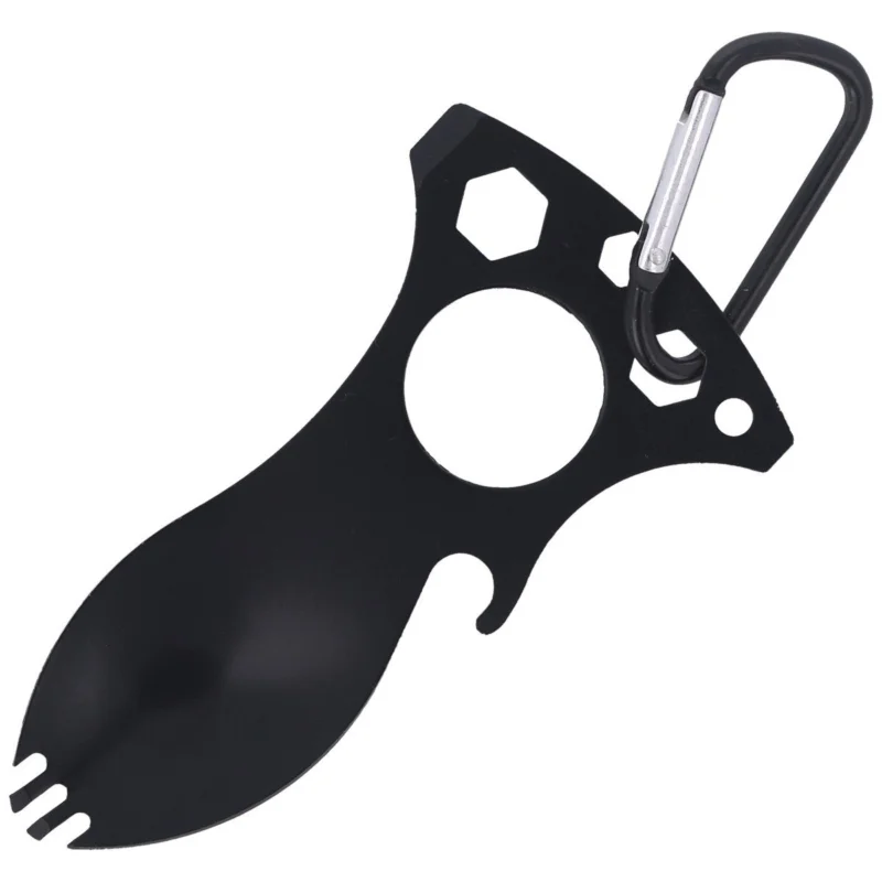 Sprawdź teraz Niezbędnik Barbaric MultiTool with Snap Hook, Black Stainless (33739-NE)