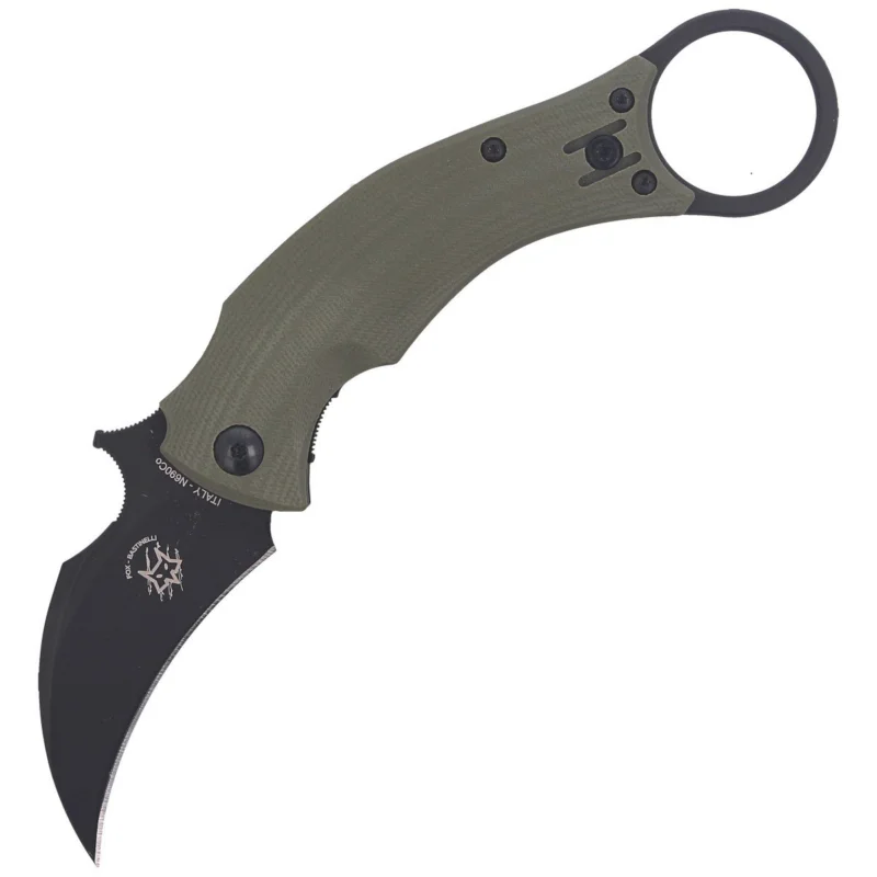 Nóż składany FOX Karambit Black Bird by Bastinelli G10 OD Green, Black Idroglider (FX-591 OD) Zamów dziś
