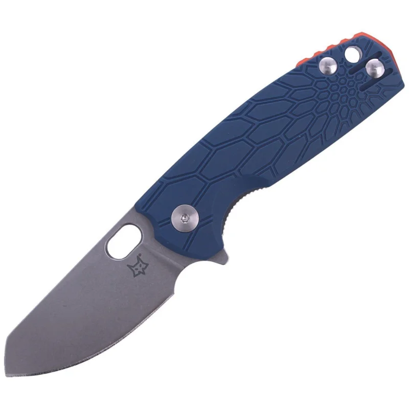 Darmowy zwrot Nóż składany Fox Baby Core FRN Blue, Stonewashed N690 by Jesper Voxnaes (FX-608 BL)