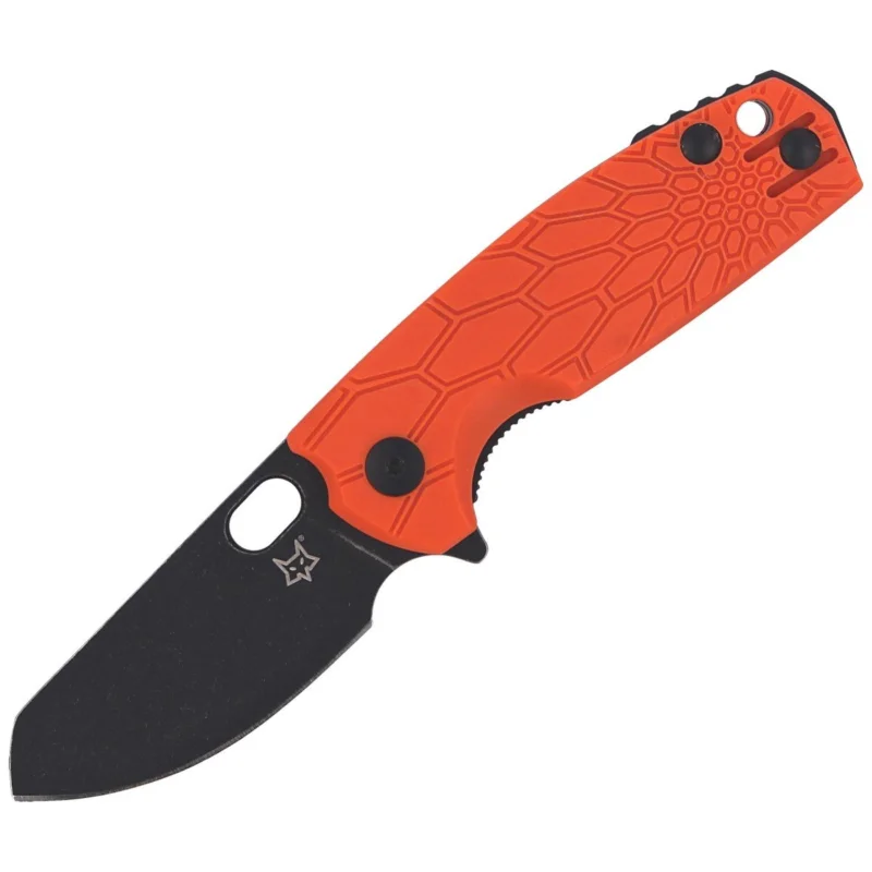 Fox Baby Core FRN Orange Knife, Black Stonewashed N690 by Jesper Voxnaes (FX-608 OR) Super okazja