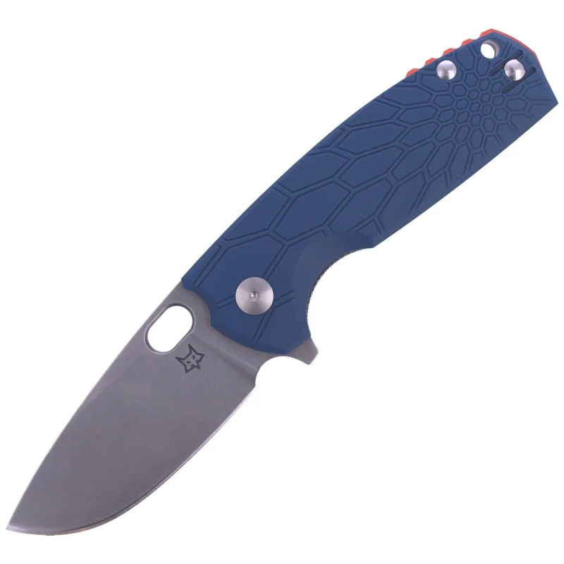 Fox Core FRN Blue Knife, Stonewashed N690 by Jesper Voxnaes (FX-604 BL) Bestseller