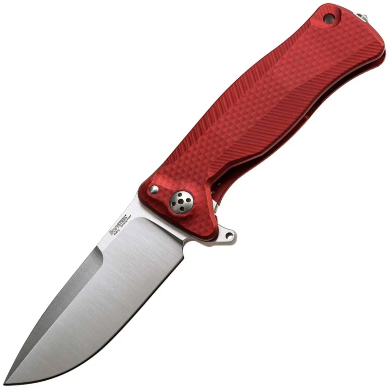 Promocja Nóż składany LionSteel SR11A Red Aluminum, Satin Sleipner by Molletta (SR11A RS)