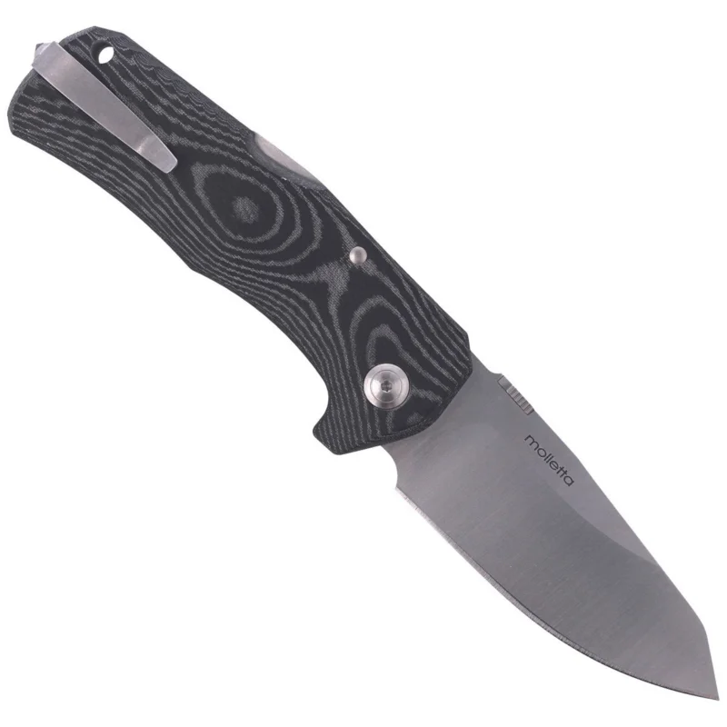 Niska cena LionSteel TM1 Black Micarta, Satin Sleipner by Molletta (TM1 MS)