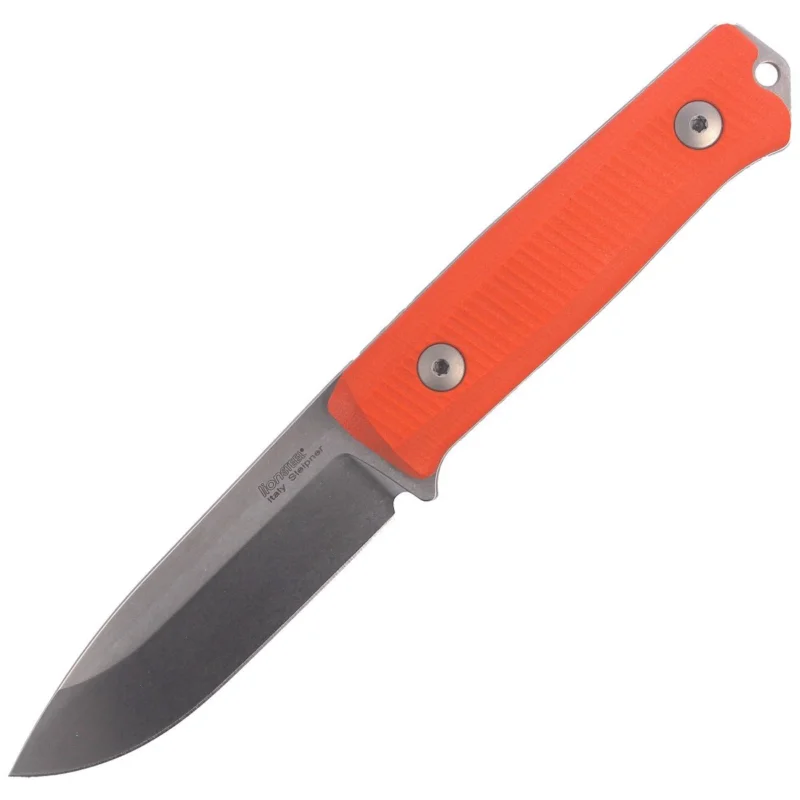 Wyjątkowa oferta Nóż składany LionSteel Bushcraft G10 Orange, Stone Washed (B40 GOR)