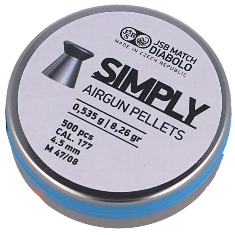 Śrut JSB Match Simply 4.50 mm, 0.535 g, 500 szt. (001246-500) Obniżka ceny