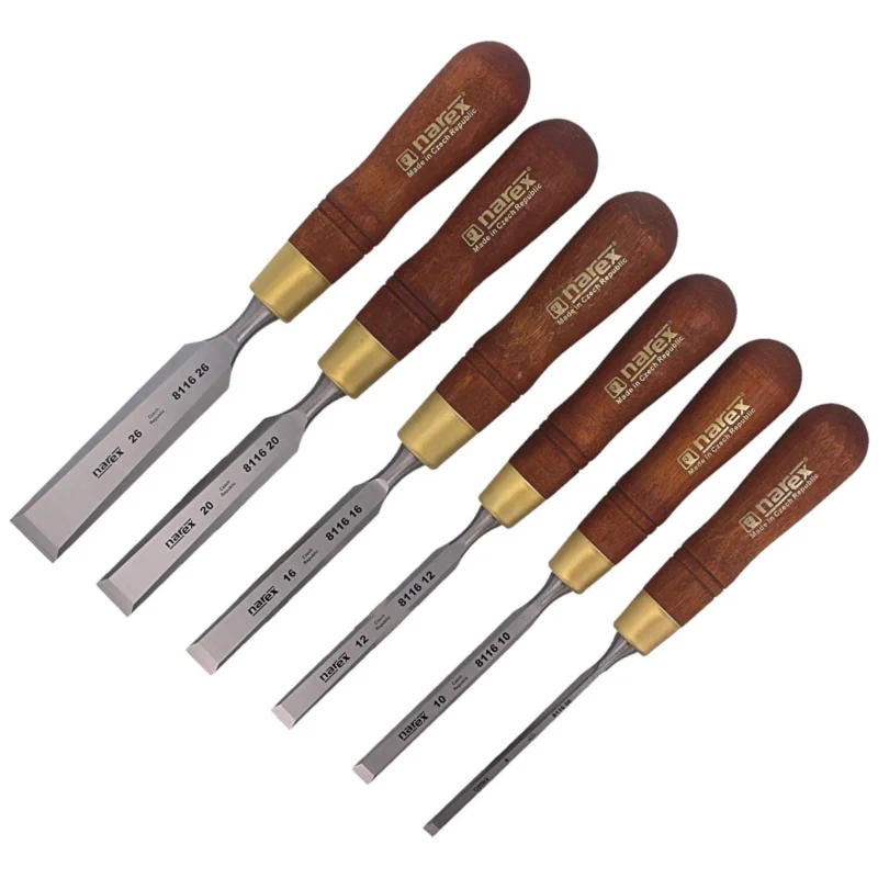 Oferta Zestaw dłut stolarskich Narex Profi z fazowaniem bocznym 6, 10, 12, 16, 20, 26 (853200)