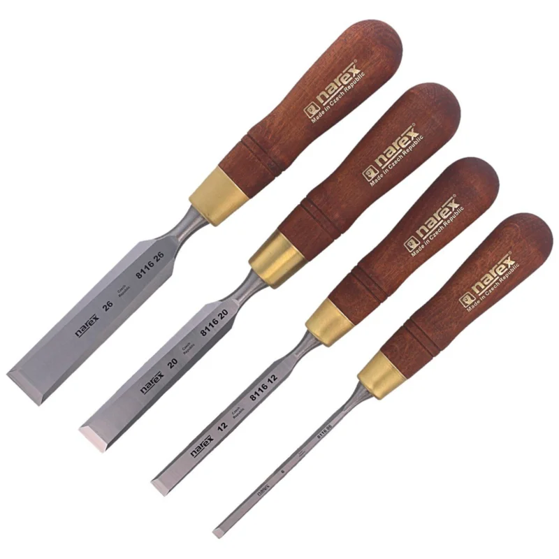 Wyjątkowa oferta Narex Profi chisel set with side chamfer 6, 12, 20, 26 (863201)