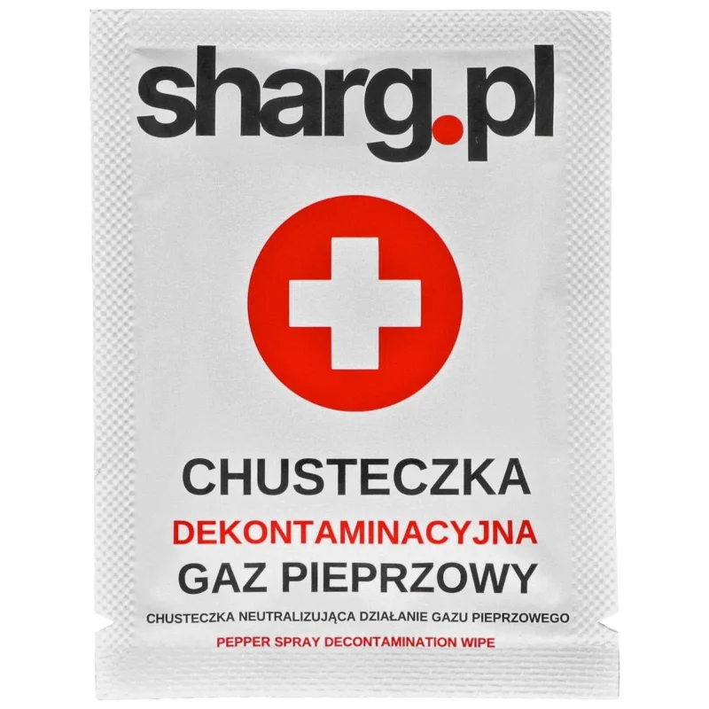 Ograniczona ilość Sharg decontamination wipe neutralizing pepper spray