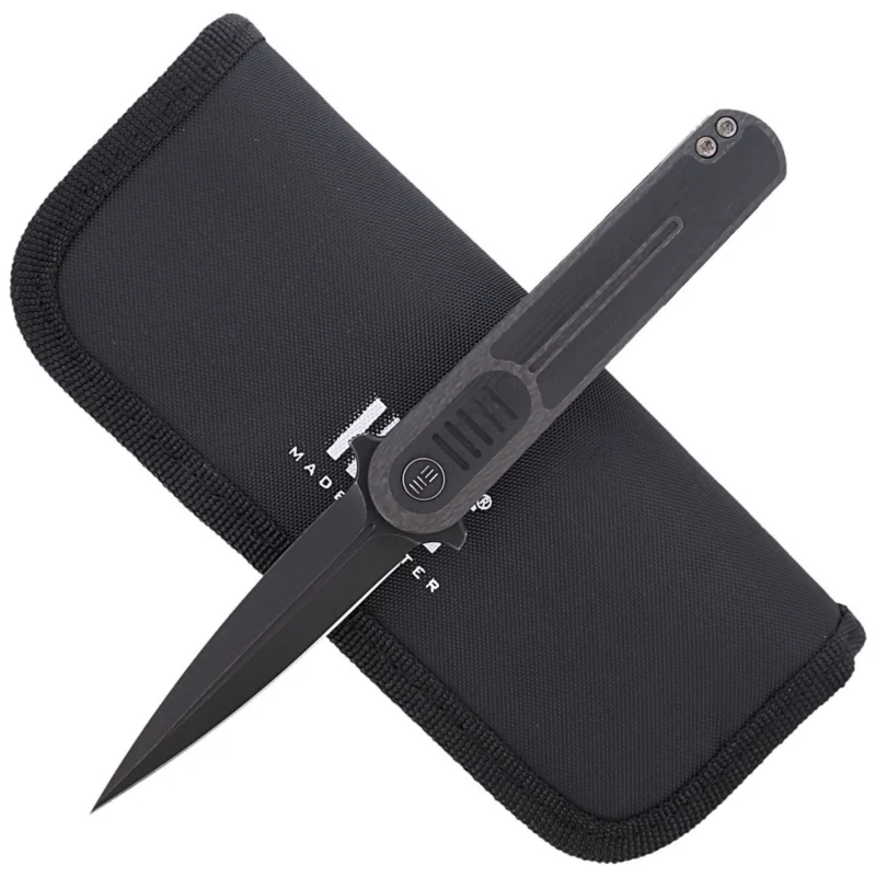 Ostatnie sztuki WE Knife Angst Carbon Fiber / G10, Black Stonewashed by Lundquist (2002C)