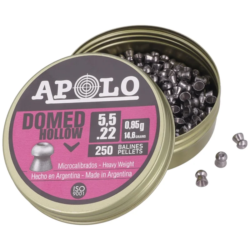 Premium Apolo Domed Hollow AirGun Pellets .22/5.5 mm, 250 pcs 0.95g/14.6gr (19702)