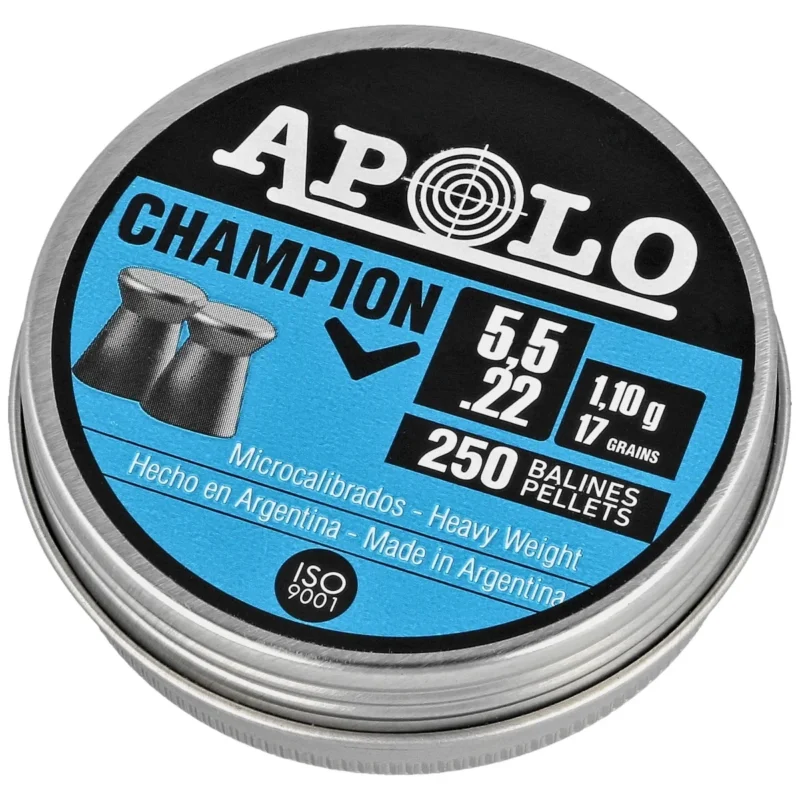 Śrut Apolo Champion 5.5 mm, 250 szt. 1.10g/17.0gr (19501) Dodaj do koszyka