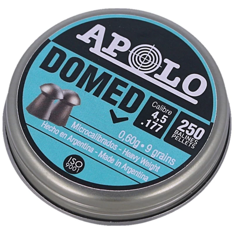 Ostatnia szansa Apolo Domed AirGun Pellets .177 / 4.5 mm, 200 pcs 0.60g/9.0gr (19914)