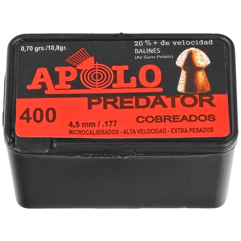 Apolo Predator Copper AirGun Pellets .177/4.5 mm, 400 pcs 0.70g/10.0gr (19950) Ograniczona ilość