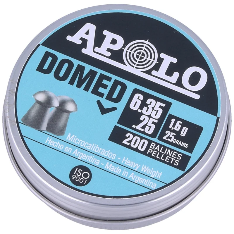Taniej Śrut Apolo Domed 6.35 mm, 200 szt. 1.60g/25.0gr (13501)