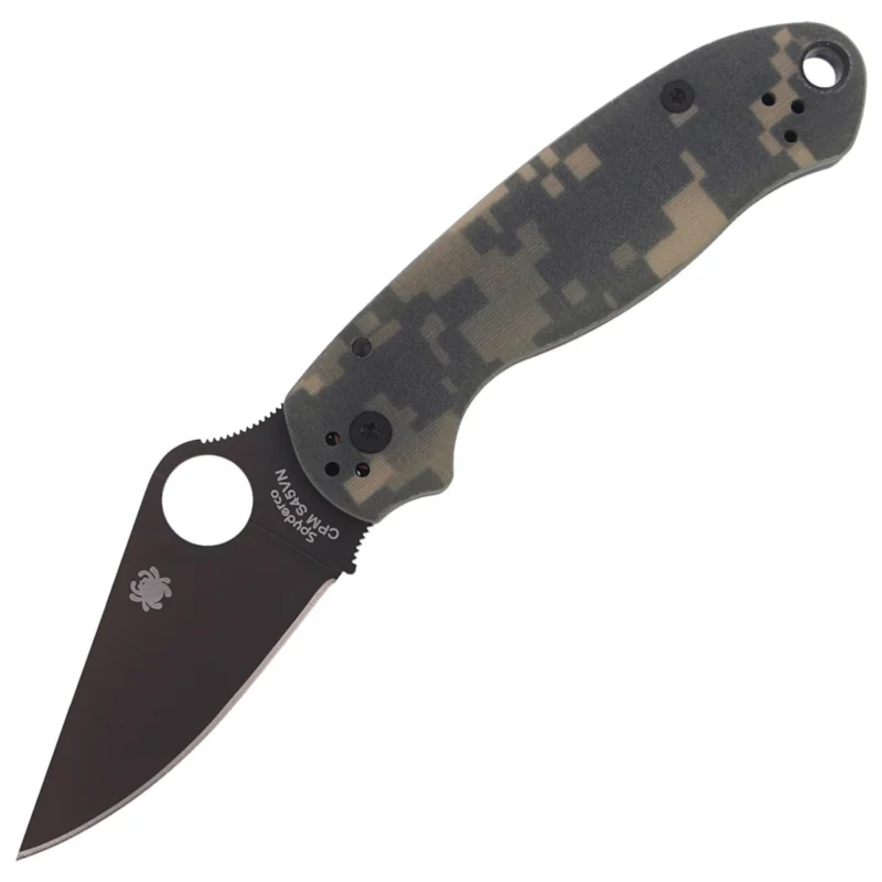 Spyderco Para 3 Knife Digital Camo G10, Black DLC CPM S45VN by Sal, Eric Glesser (C223GPCMOBK) Nowość