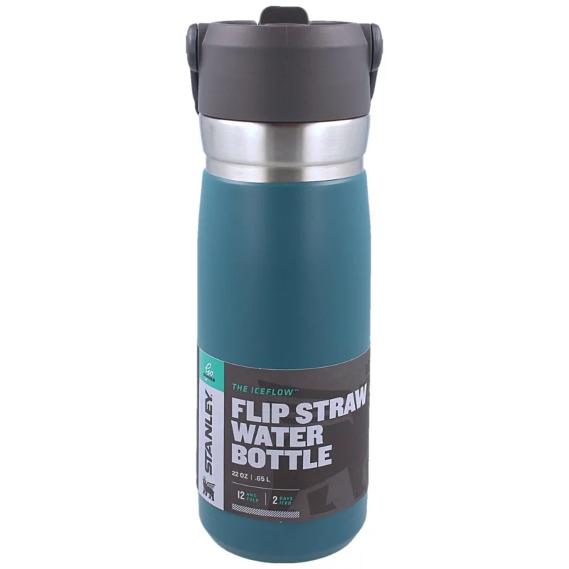 Butelka termiczna ze słomką Stanley Go IceFlow .65L Lagoon (10-09697-009) Ostatnie sztuki