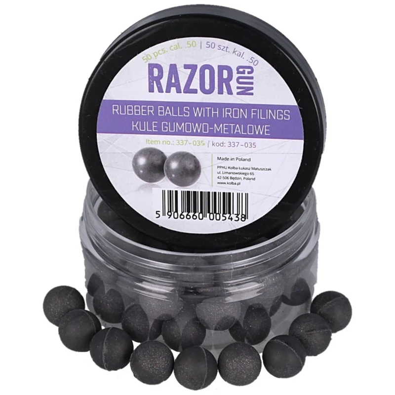 Promocja RazorGun 50 cal. rubber-metal bullets. .50 / 50 pcs. for Umarex HDR50 HDP50 (337-035)