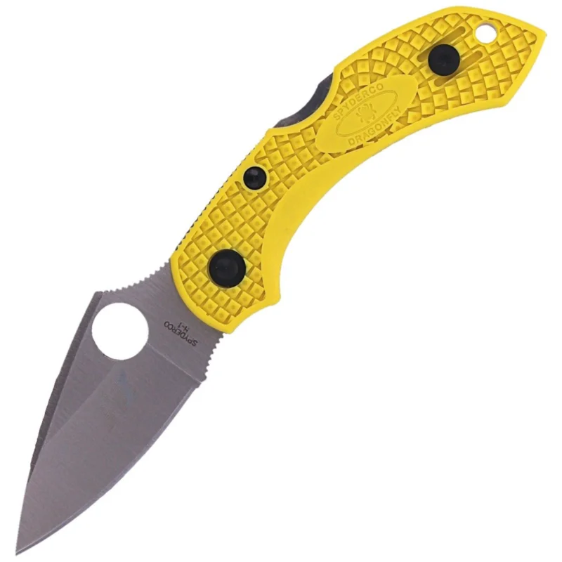 Darmowy zwrot Spyderco DragonFly 2 Salt FRN Yellow, Plain H-1 (C28PYL2)