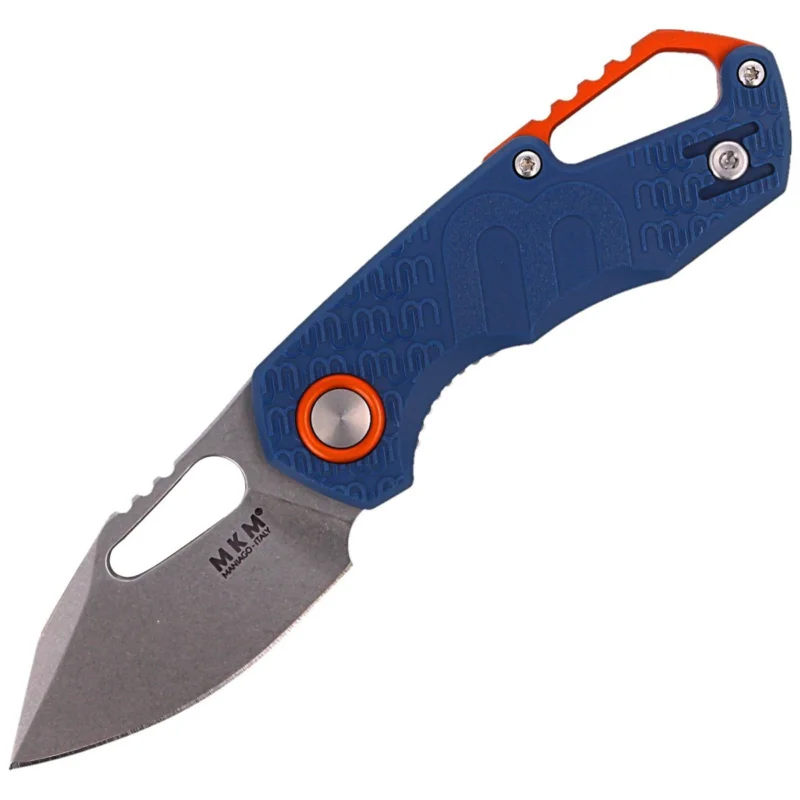 Ostatnie sztuki Nóż składany MKM Isonzo Clip Point Blue FRN, Stonewashed N690 by Jesper Voxnæs (MK FX03-3PBL)