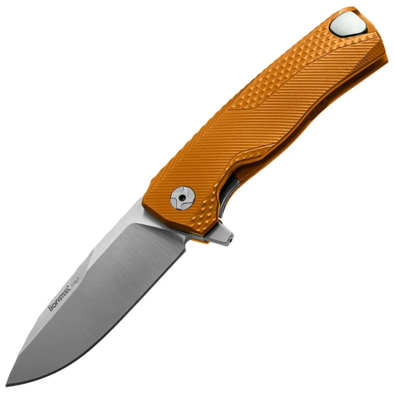 Najlepsza cena Nóż składany LionSteel ROK Orange Aluminium, Satin M390 by Molletta (ROK A OS)