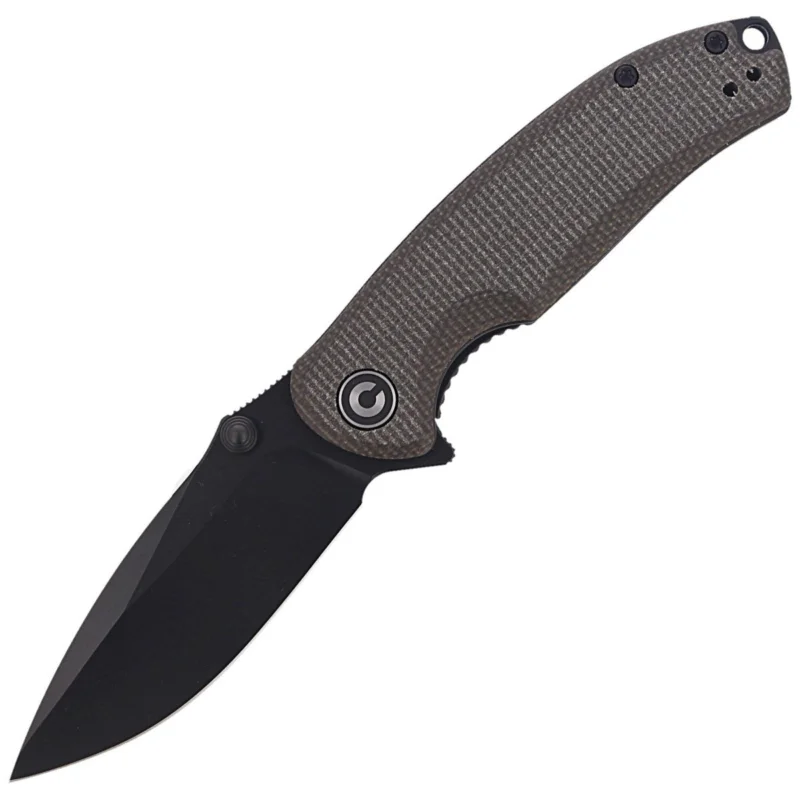 Ekspresowa dostawa Nóż składany CIVIVI Pintail Dark Green Micarta, Black Stonewashed (C2020C)