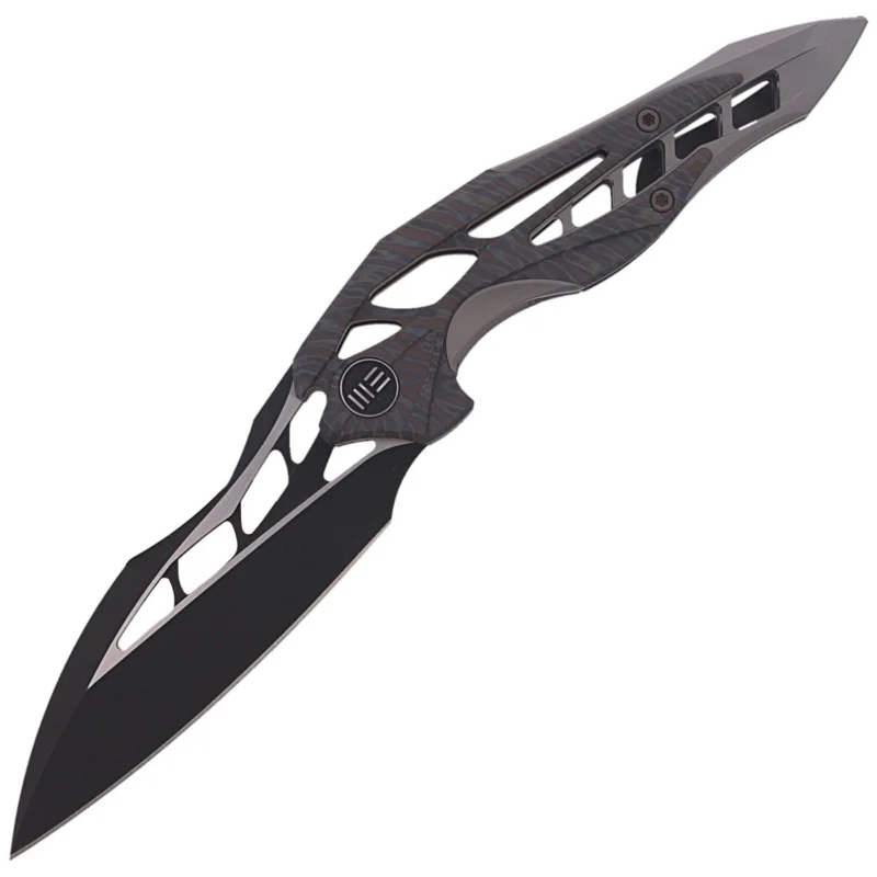 Wysoka jakość Nóż składany WE Knife Arrakis Flamed / Gray Titanium, Black Stonewashed by Elijah Isham (906G MYSTERY BOX)