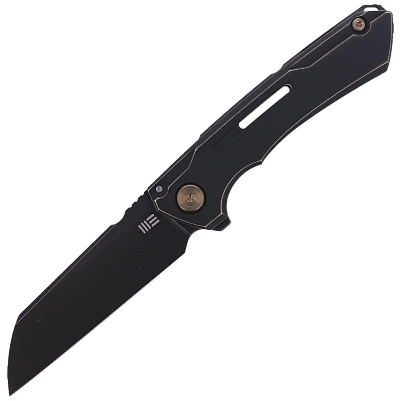 Nie przegap Nóż składany WE Knife Mini Buster Antique Bronze Titanium, Black Stonewashed CPM 20CV by Snecx Tan (2003B)