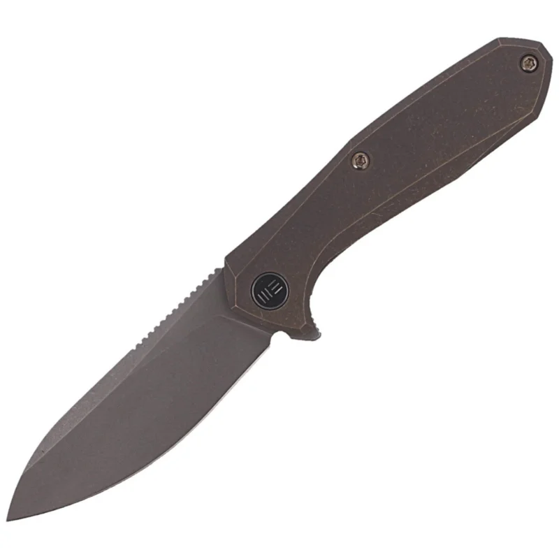 Nowy WE Knife Mote Bronze Titanium, Gray Stonewashed CPM S35VN by Ostap Hel (2005A)