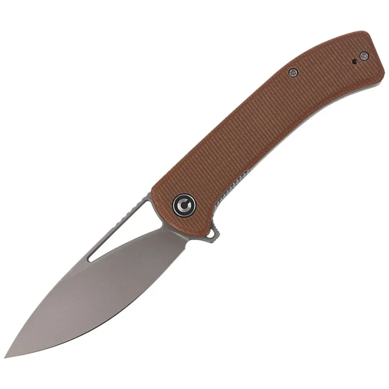 CIVIVI Riffle Brown Micarta, Stonewashed (C2024A) Hit sprzedaży